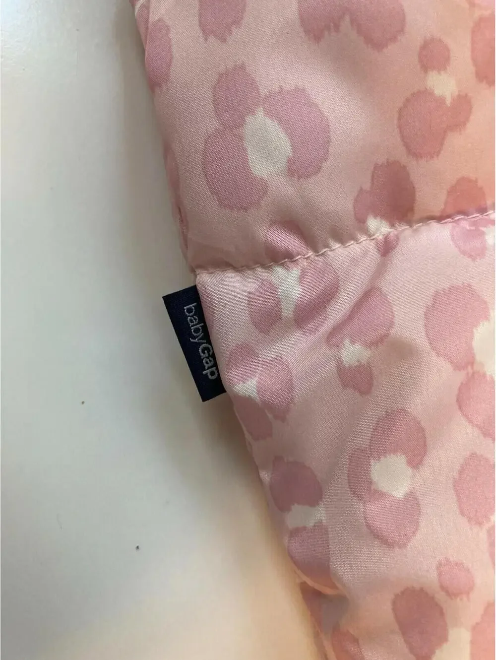 GAP $64  Baby Puffer Snowsuit Bunting Girls Size 6-12 M Pink Cameo Cold Control